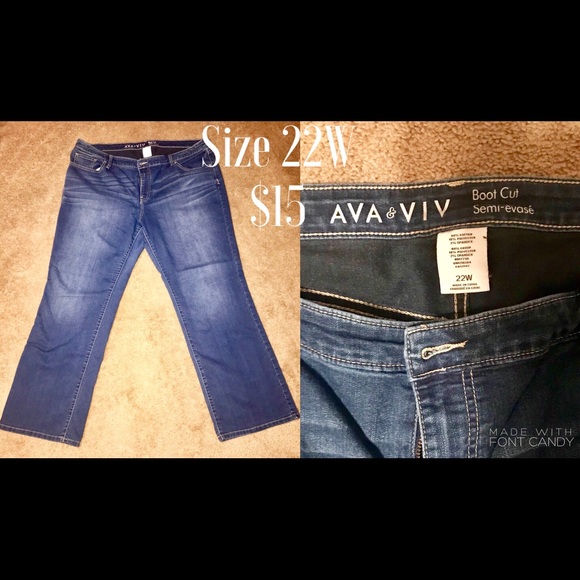 ava & viv bootcut jeans